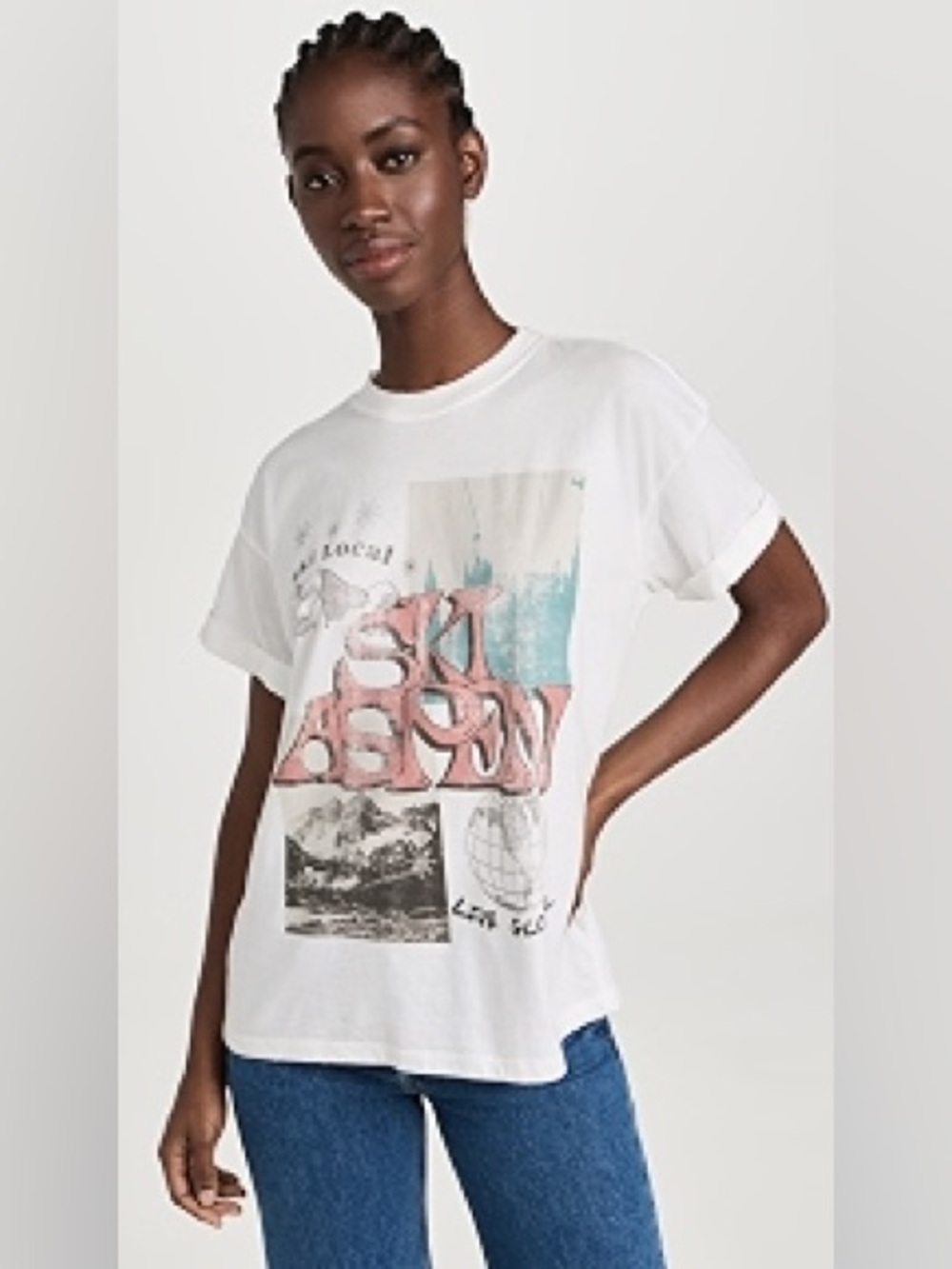 Girl Dangerous Ski Aspen Boyfriend Tee